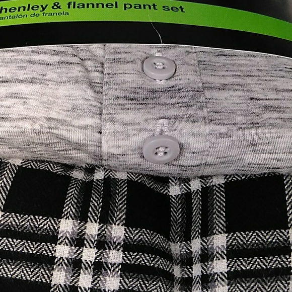 Long sleeve henley  &  flannel pant set - Picture 7 of 8